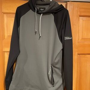 Titleist men’s black gray athletic hoodie medium